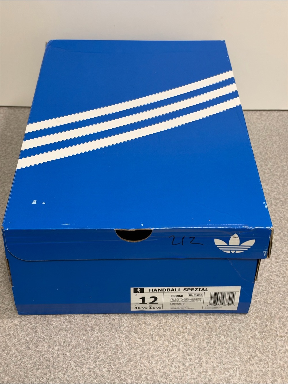 adidas Handball Spezial Core Black Carbon Gold Metallic Size 12 Men NEW JS3868 - Picture 11 of 11